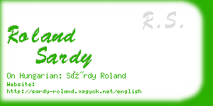 roland sardy business card